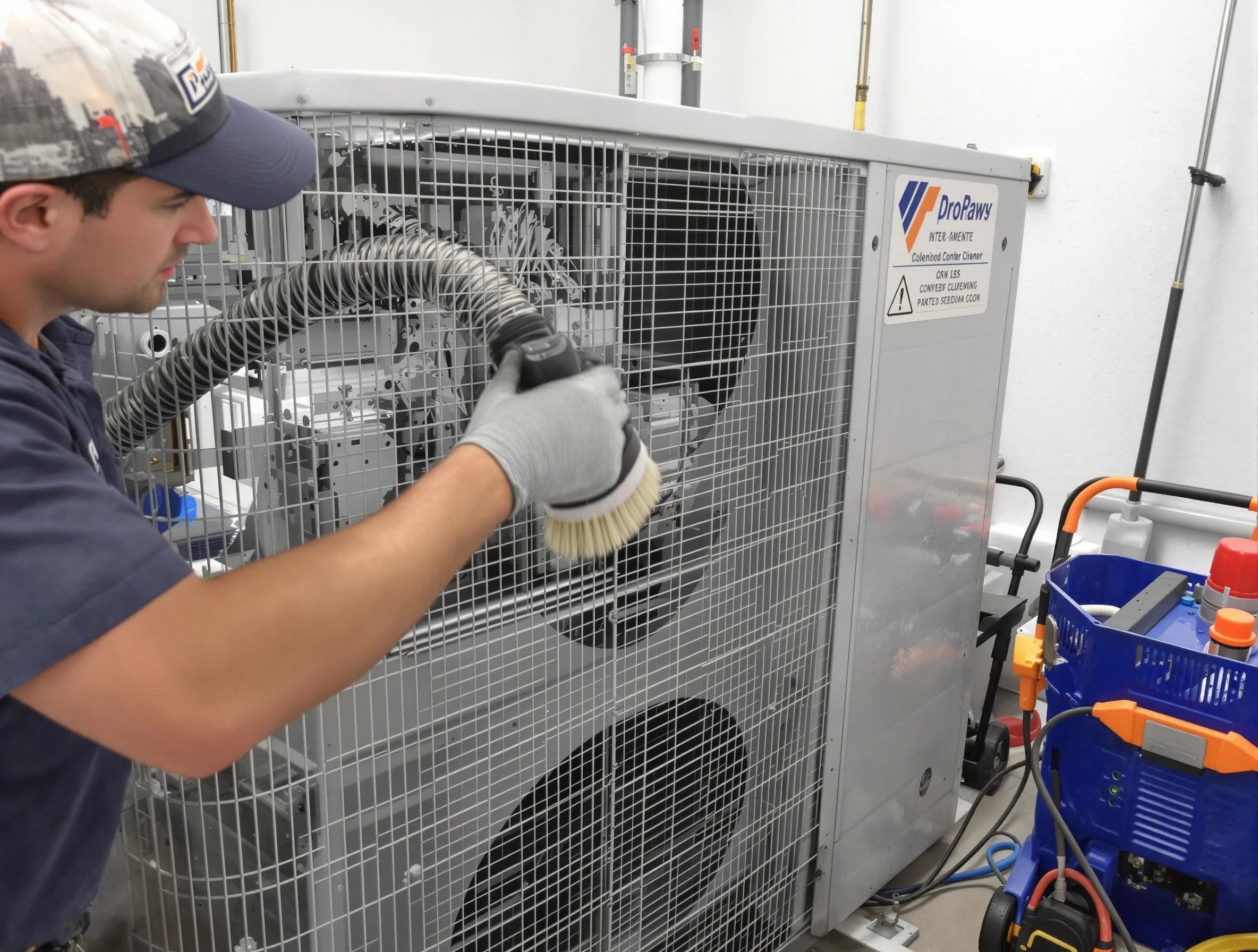 Lewisburg Air Duct Cleaning specialist performing precision AC coil cleaning for improved system performance in Lewisburg
