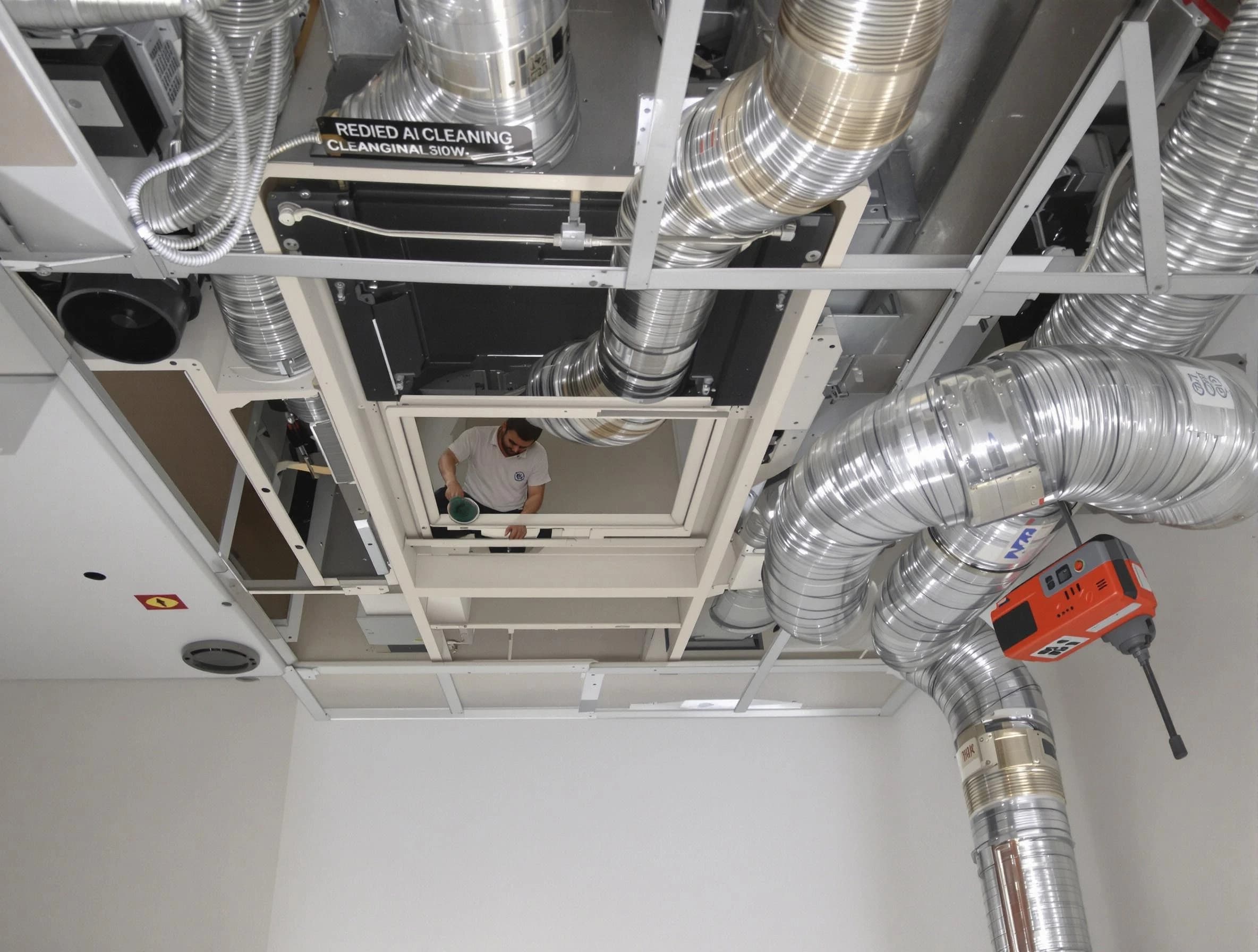 Lewisburg Air Duct Cleaning technician performing detailed central duct system cleaning in Lewisburg