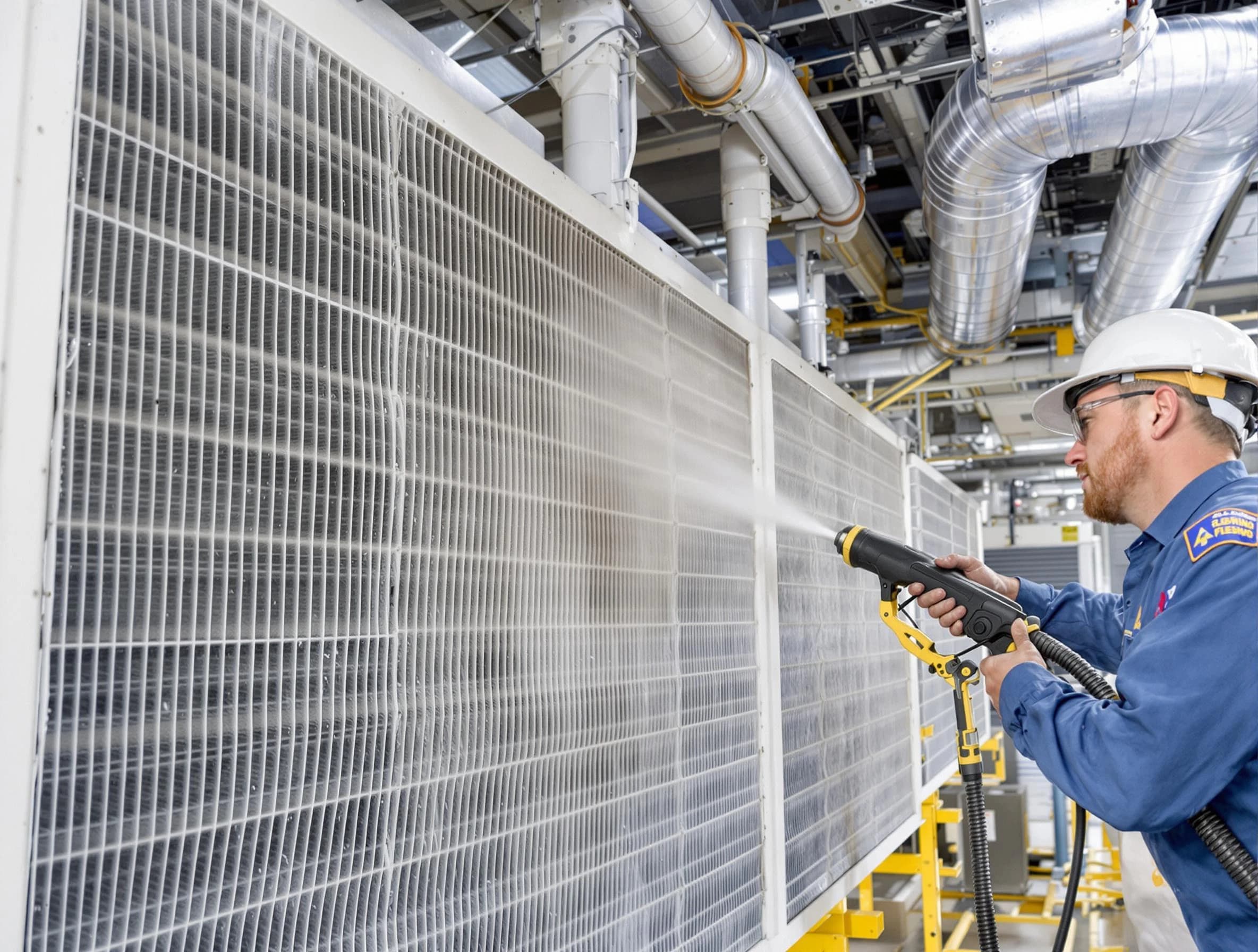 Professional commercial coil cleaning by Lewisburg Air Duct Cleaning in Lewisburg