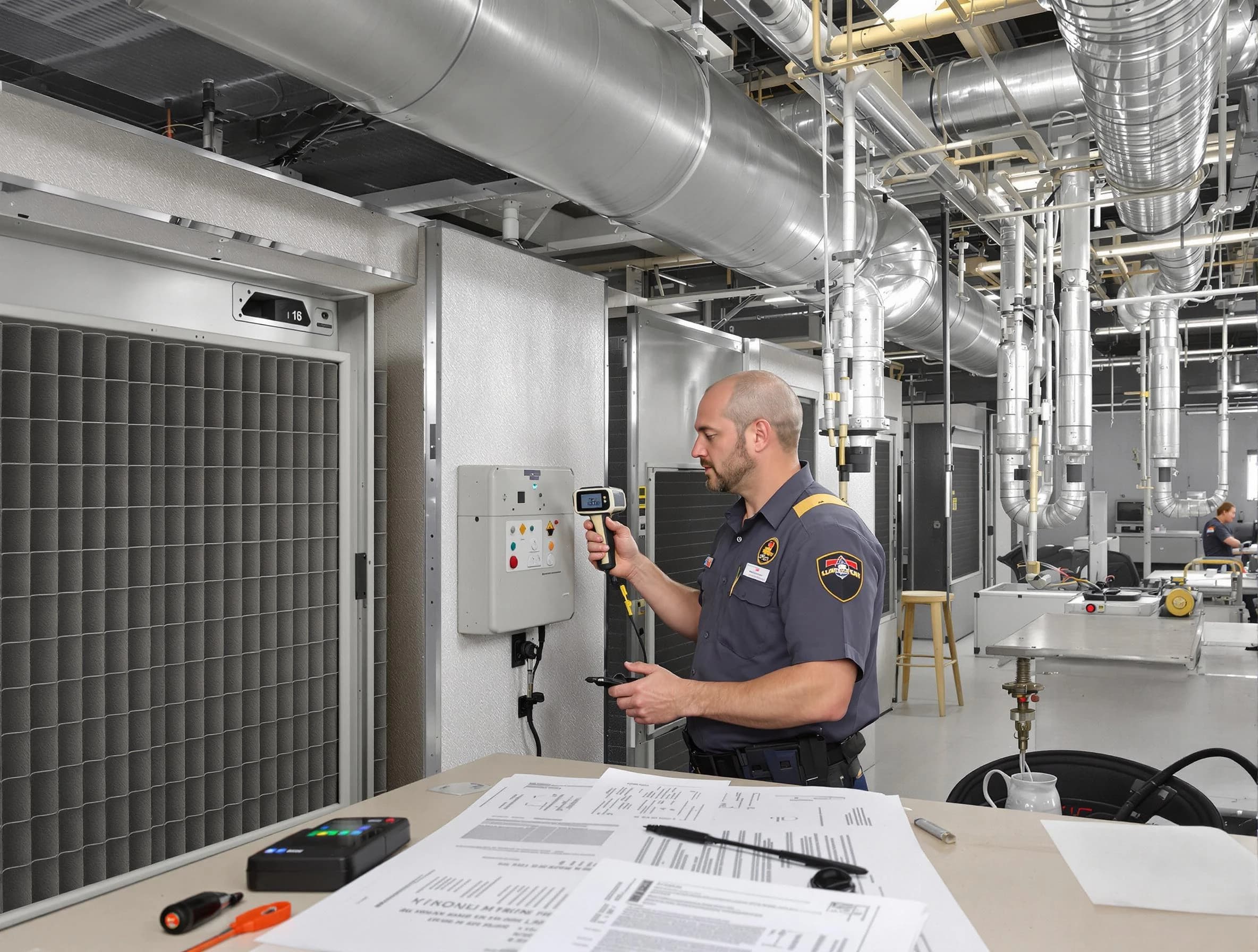 Professional filter system inspection by Lewisburg Air Duct Cleaning in Lewisburg