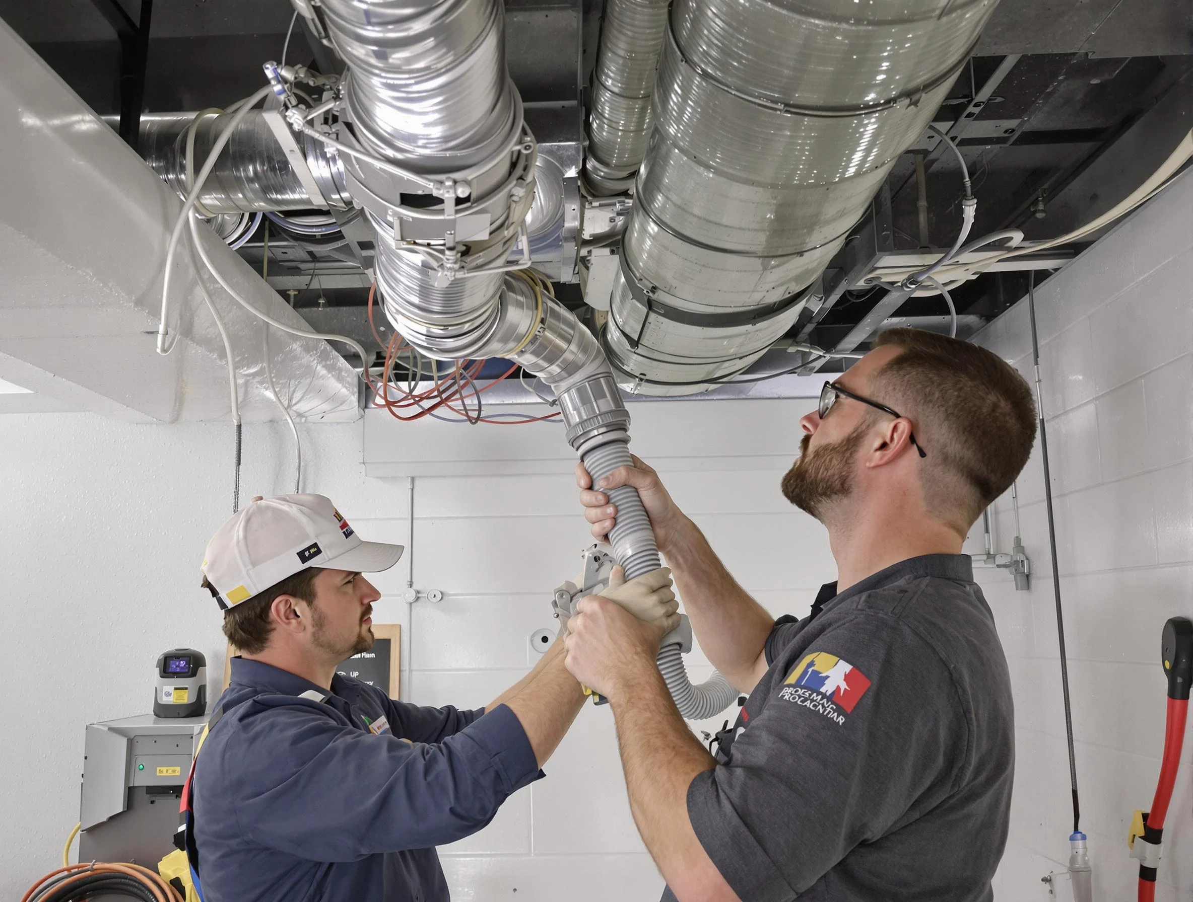 Lewisburg Air Duct Cleaning technician performing thorough AC duct cleaning in Lewisburg