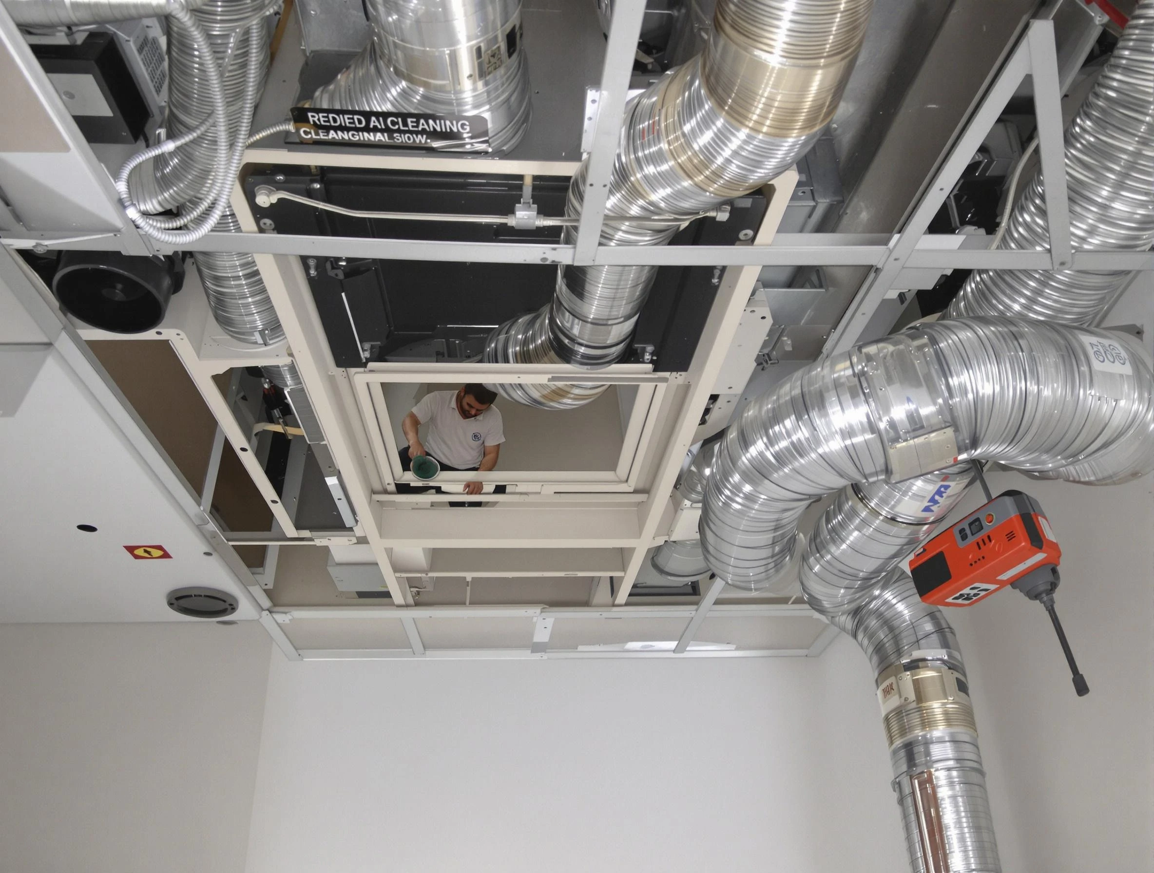 Lewisburg Air Duct Cleaning technician performing detailed central duct system cleaning in Lewisburg