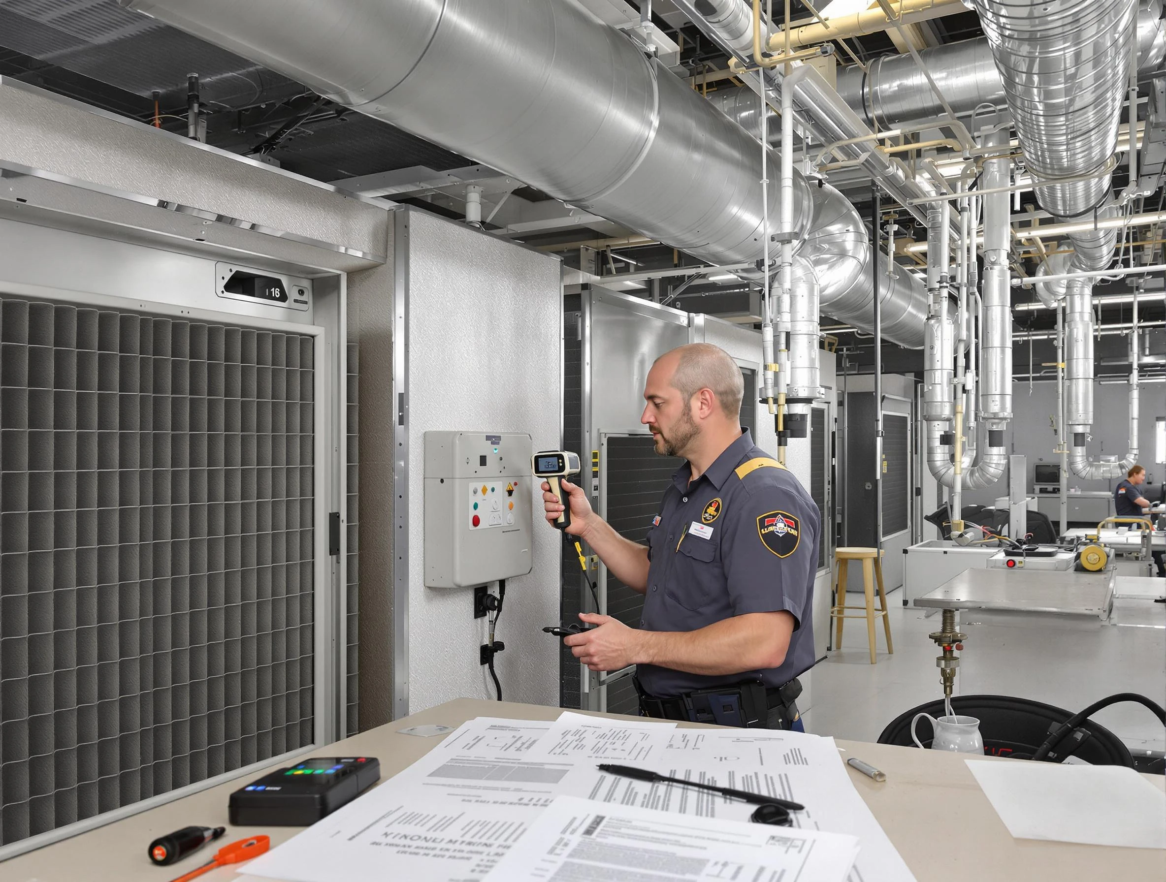 Professional filter system inspection by Lewisburg Air Duct Cleaning in Lewisburg