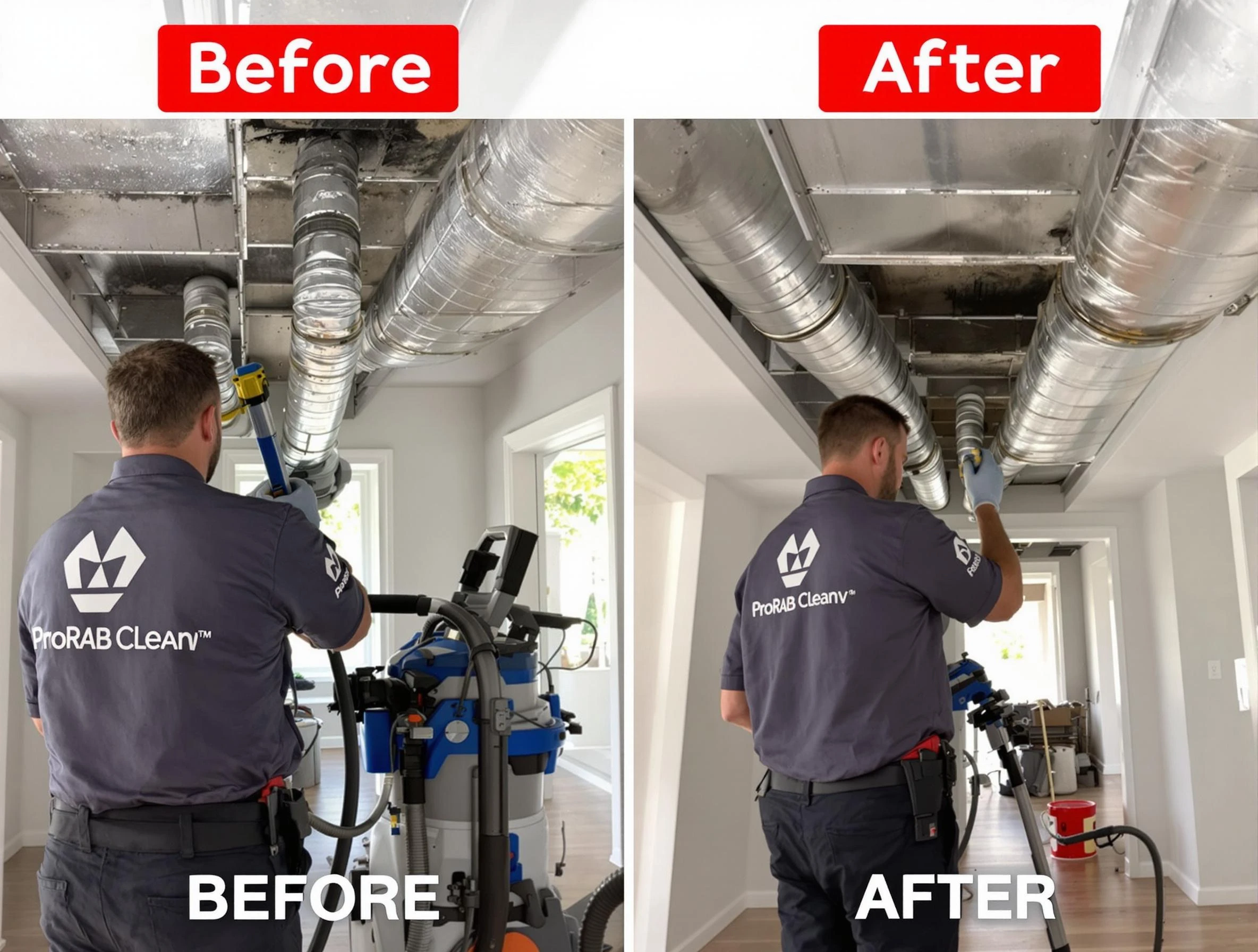 Lewisburg Air Duct Cleaning expert performing thorough residential duct cleaning in a Lewisburg home